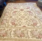 Beautiful Aubusson Wool Needlepoint Rug