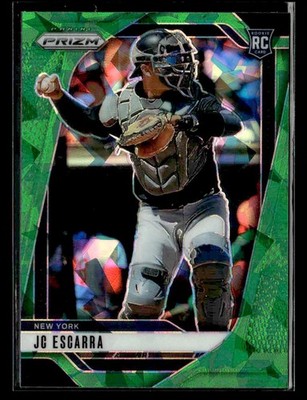 2025 Panini Prizm - Green Ice Prizm - #117 JC Escarra - New York Yankees