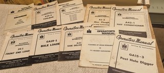 INTERNATIONAL HARVESTER VINTAGE FARM MACHINERY MANUALS
