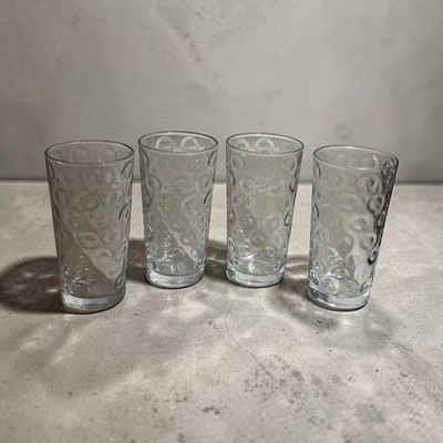 Vintage Pasabache  Cirque Bubble Dot Tumbler Glasses Set Of 4