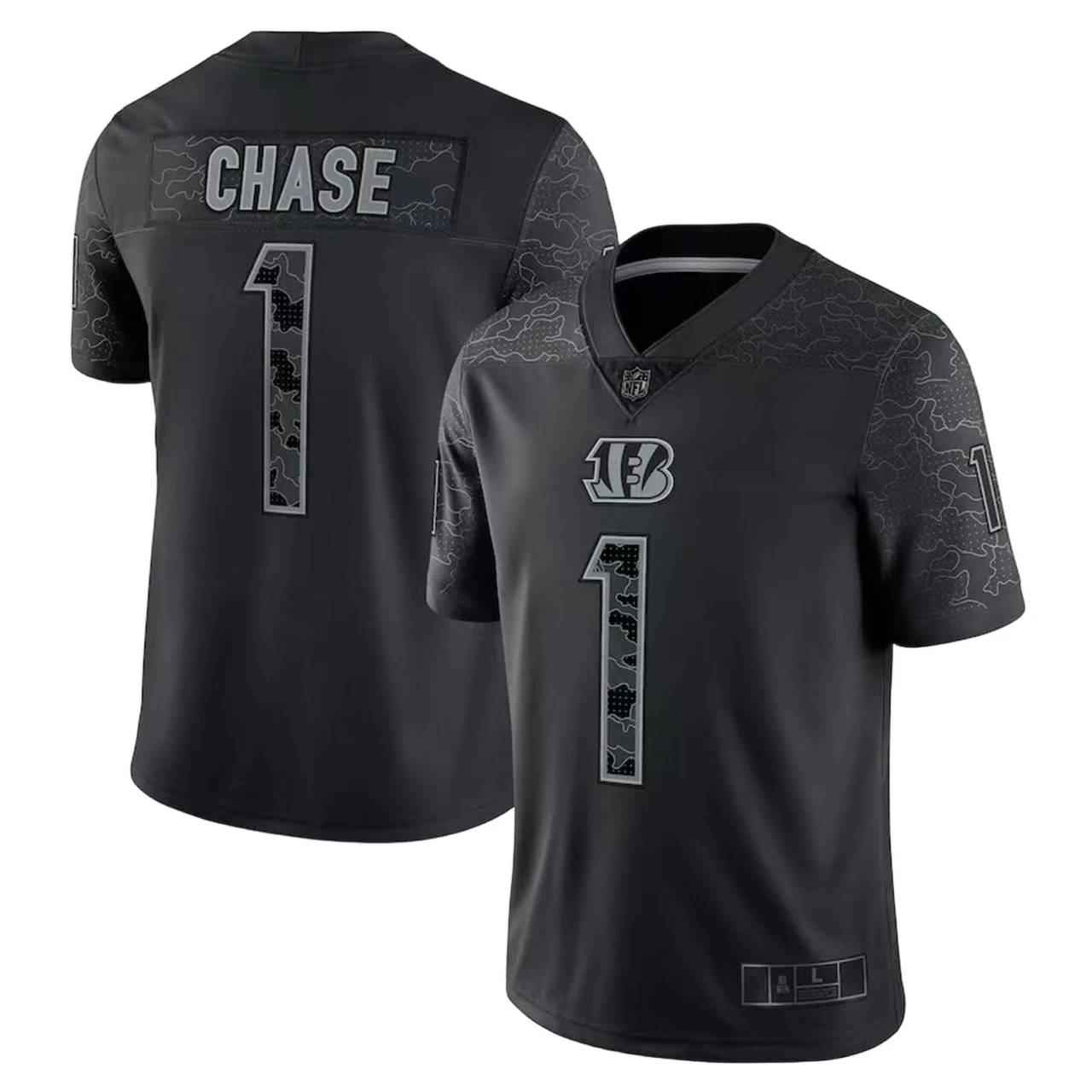 Men's Black RFLCTV Reflective Jersey