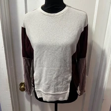 SugarFox Colorblock Waffle Sweater in S