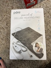 Pure Enrichment PureRelief 4 Heat 2hr Deluxe Electric Heating Pad Gray 12"x24"