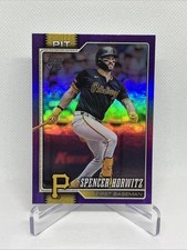 2026 Topps Series 1 Spencer Horwitz #77 Purple Rainbow Foil  /250