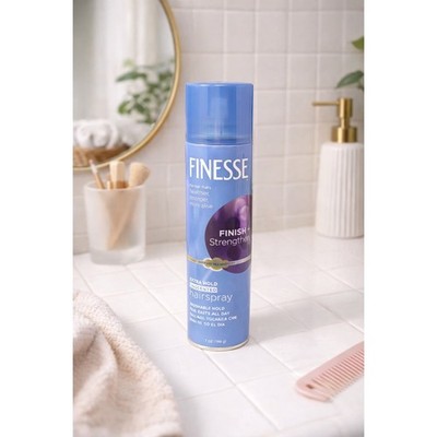Finesse Finish Strengthen Extra Hold Unscented Hairspray 7oz Each