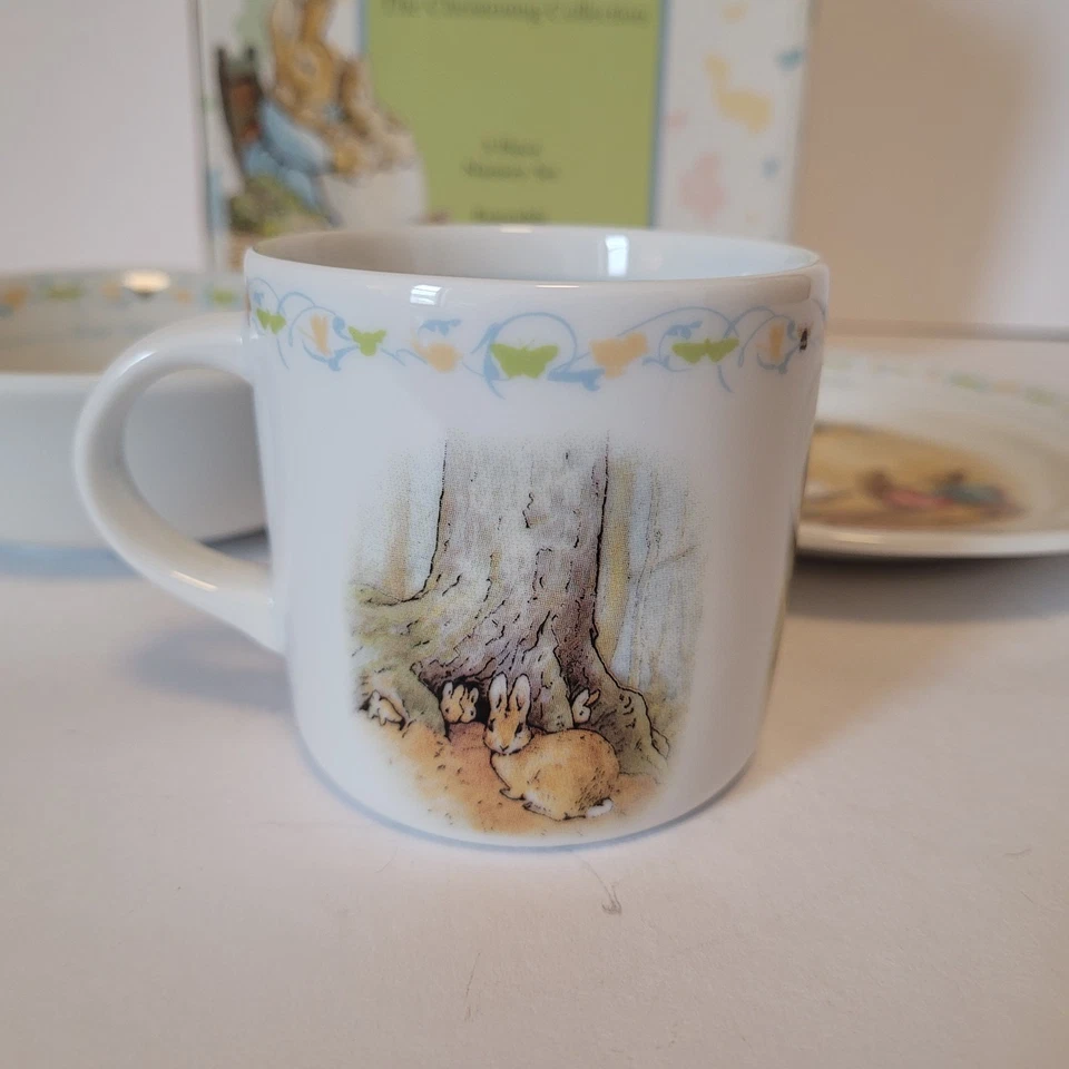Wedgwood Peter Rabbit Juego de Guardería de 3 Piezas Colección de Bautizo Foto 2 de 4