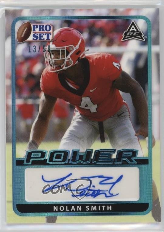 2021 Leaf Pro Set Power Base Platinum Spectrum Foil 13/99 Nolan Smith Auto 1fa0