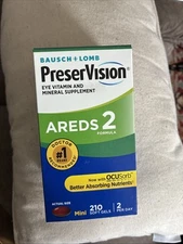 Bausch + Lomb Preser Vision Eye Vitamin And Mineral And Suppllement 210 Soft Gel