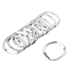10 Pcs 19.5mmx25mmx0.3mm 304 Stainless Steel Wave Spring Washer for Screw Bolt