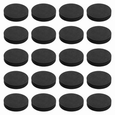 32Pcs Speaker Isolation Pads, 65mmx12mm Black Round EVA Acoustic Foam Pads Feet