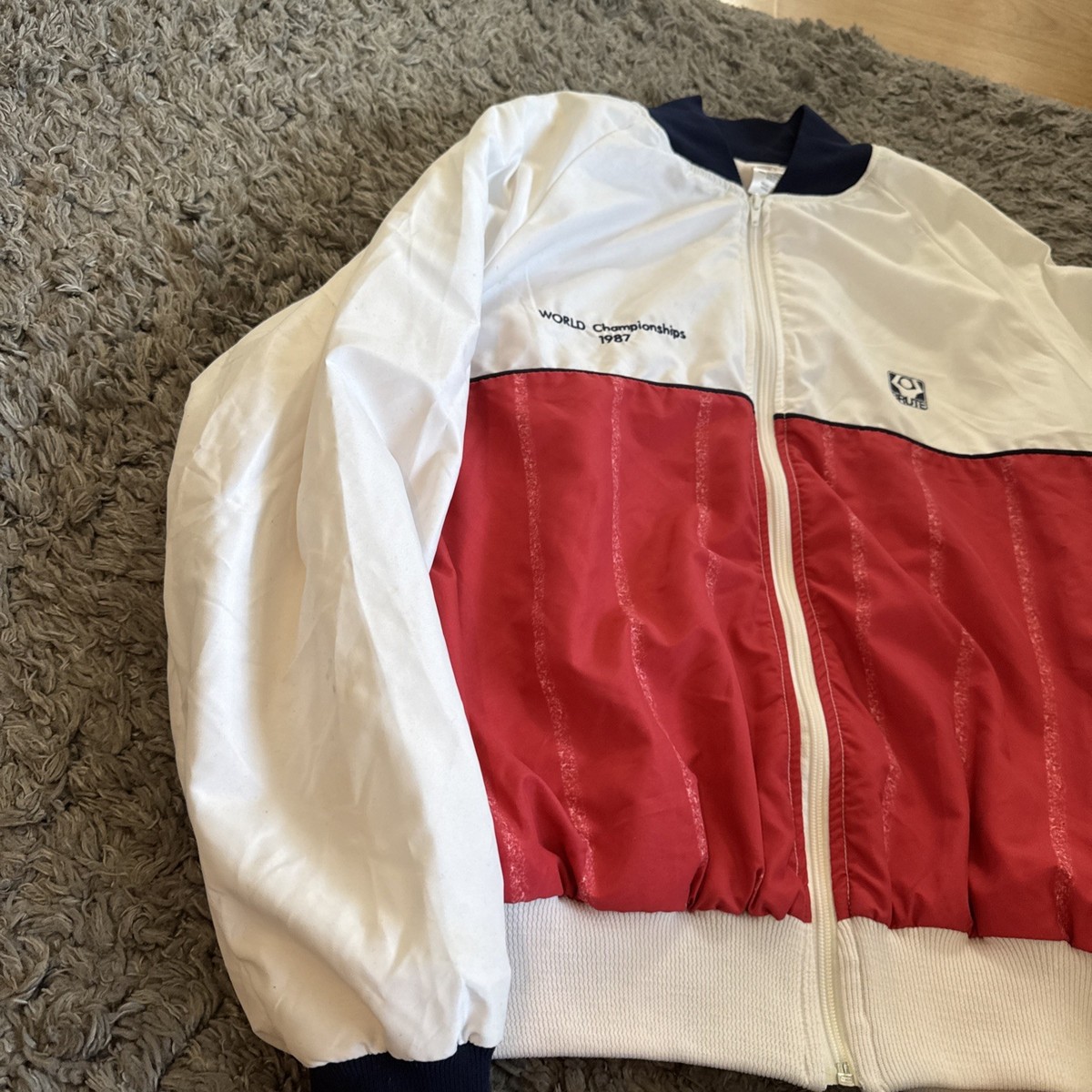 Brute 1987 Team USA Wrestling Track Jacket Epic Full Zip Men’s Size Large Freeks View 6