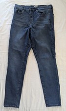 Nicole Miller Women's Sz 14 HighRise Skinny Stretch Denim Blue Jeans Medium Wash