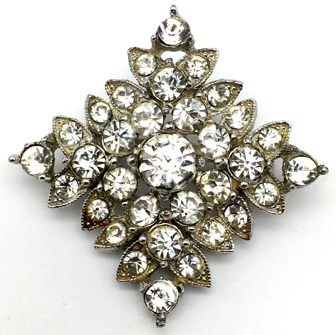 Vintage 1950's Henry Bogoff Signed Clear Rhinesto… - image 3