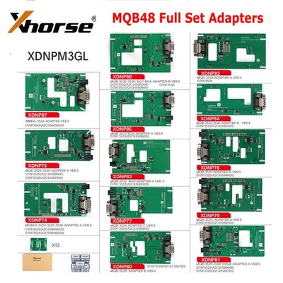 Neu Xhorse MQB48 13 Full Set Adapters Work for Muti-PROG/VVDI PROG/Key Tool Plus