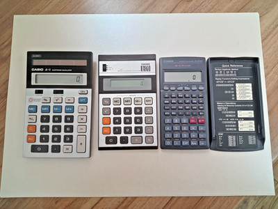 Casio JS-10 JL-120 und fx 83 WA Taschenrechner alle 3 funktionieren
