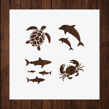 Ocean Animal Set Stencil