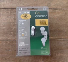 Lutron 3-Way Toggler Dimmer Switch TGCL-153PH-WH Single Pole/LED+ New Open Box