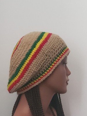 Beret Tam Hat Rasta Hippie Beanie Reggae Cap Slightly Slouchy One