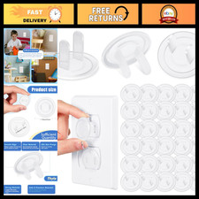 750 Pcs Clear Baby Proof Outlet Covers - Electrical Safety Caps for Kids
