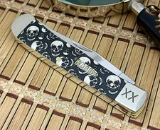 Case XX USA Smooth Natural Bone SKULL Bullet Trapper 1/500 Pocket Knife 💀