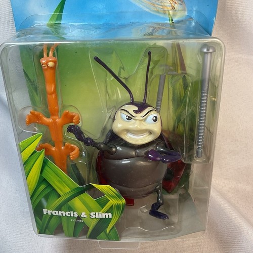 Disney Bugs Life FRANCIS and SLIM Action Figure Set 2-Pack 1998 Pixar 5-inch New - 第 3/7 張圖片