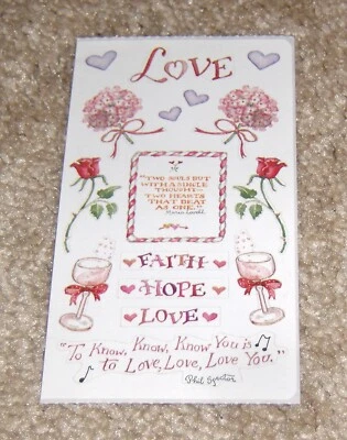 Colorbok Sticker Sheet ~ Susan Branch......Wedding & Love