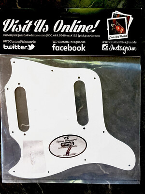 White Pickguard For '65-'67 SG Style Gibson Melody Maker D Made In