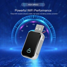 Wired to Wireless CarPlay & Android Auto Adapter – Plug & Play, Fast Connection