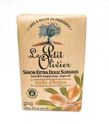 LE PETIT MARSEILLAIS Seife mit Arganöl Le Petit Olivier Naturseife 250g Stück original aus Frankreich