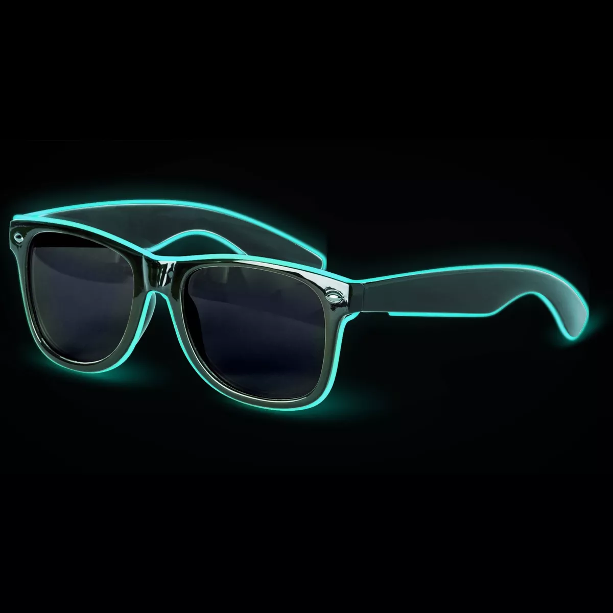 LED Glow sunglasses - Light Up Neon Wire Festival Party Glasses w/ Batteries eBay