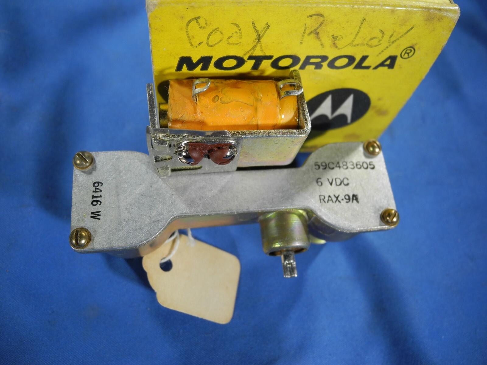 MOTOROLA COAX RELAY 6 VDC UHF Connectors HAM RADIO REPEATER NIB