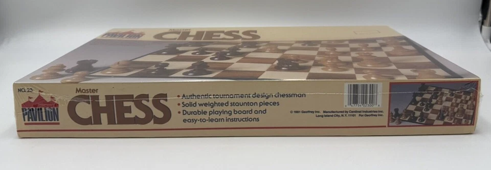Vintage 1991 Master Chess By Pavilion #23 ~ New/Sealed - Image 4 of 4