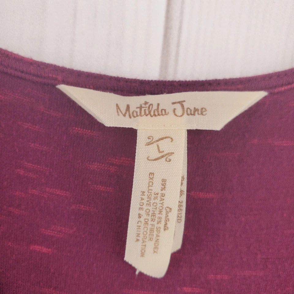 Maxi Vestido Matilda Jane Grande Mujer Púrpura Borgoña Persiguiendo Cascadas Cinturón Foto 2 de 4