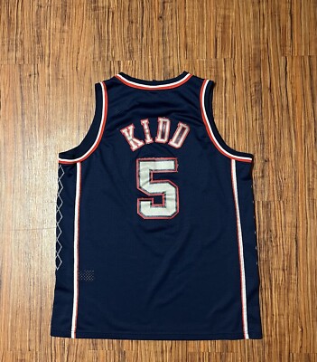 Vintage Nike New Jersey Nets Jason Kidd #5 NBA Swingman Jersey