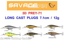 SAVAGE GEAR 3D PREY-71 PLUG PIKE BASS PERCH TROUT PREDATOR CRANK BAIT LURES