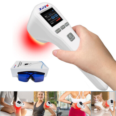 Laser Therapy Machine Powerful Red Light Pain Relief for Vet Human LLLT 4X808nm