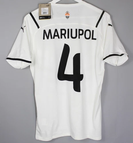 SHAKHTAR UKRAINE JERSEY THIRD SHIRT 2021 2022 PUMA #4 MARIUPOL PEACE AUTHENTIC