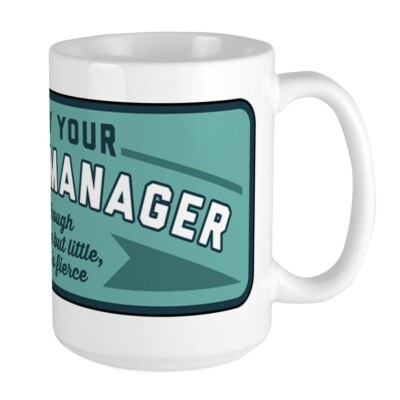 CafePress Obey Your Stage Manager Large Mug (173327708)