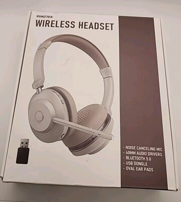 Vonztek Bt882-d Wireless Headset With Microphone Noise Cancelling NOB