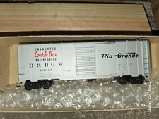 HO Accurail D & RGW Cookie Box 40' Box car
