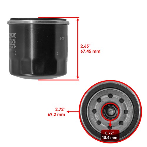 For Kawasaki KKVF700 Prairie 700 4X4 Team Green 700 2004-2006 Oil Filter - Foto 2 di 7