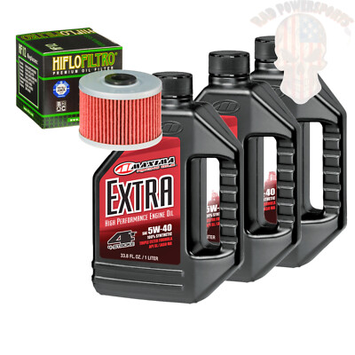 Oil Change Kit For 1990 Honda TRX300FW Fourtrax 4X4 Maxima Synthetic  5W-40