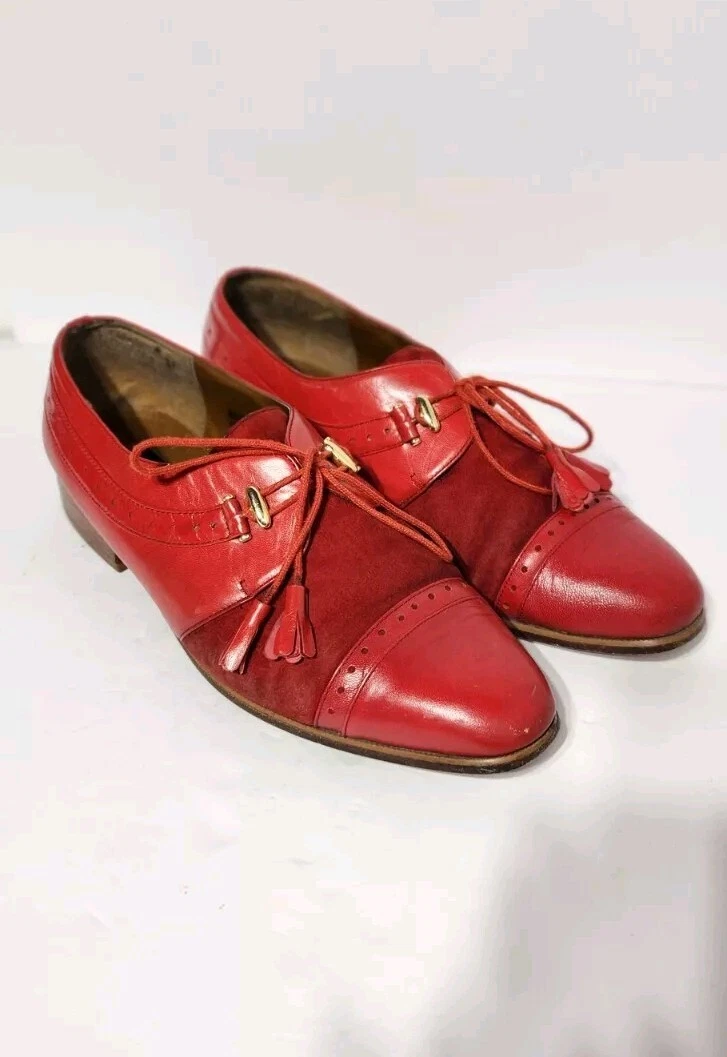 Giorgio Brutini Vintage Red Leather Square Loafers Giorgio Brutini | Shoes | Giorgio Brutini Dress Shoes | Poshmark main image 3