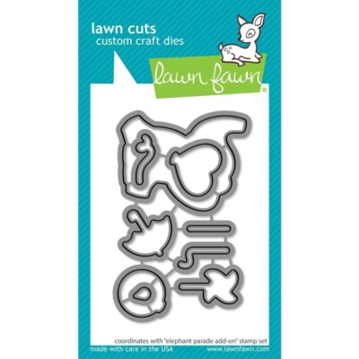 Lawn Fawn Lawn Cuts Custom Craft Die Elephant Parade Add-On