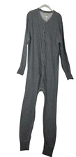 L.L. Bean Gray Large Long Sleeve Johns Thermal Underwear Men's Base Layer
