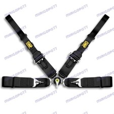4 Point Black Camlock Quick Release Car Seat Belt Harness F Omp Racing Universal