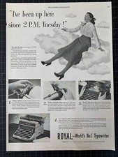 Vintage 1948 Royal Typewriter Print Ad thumbnail