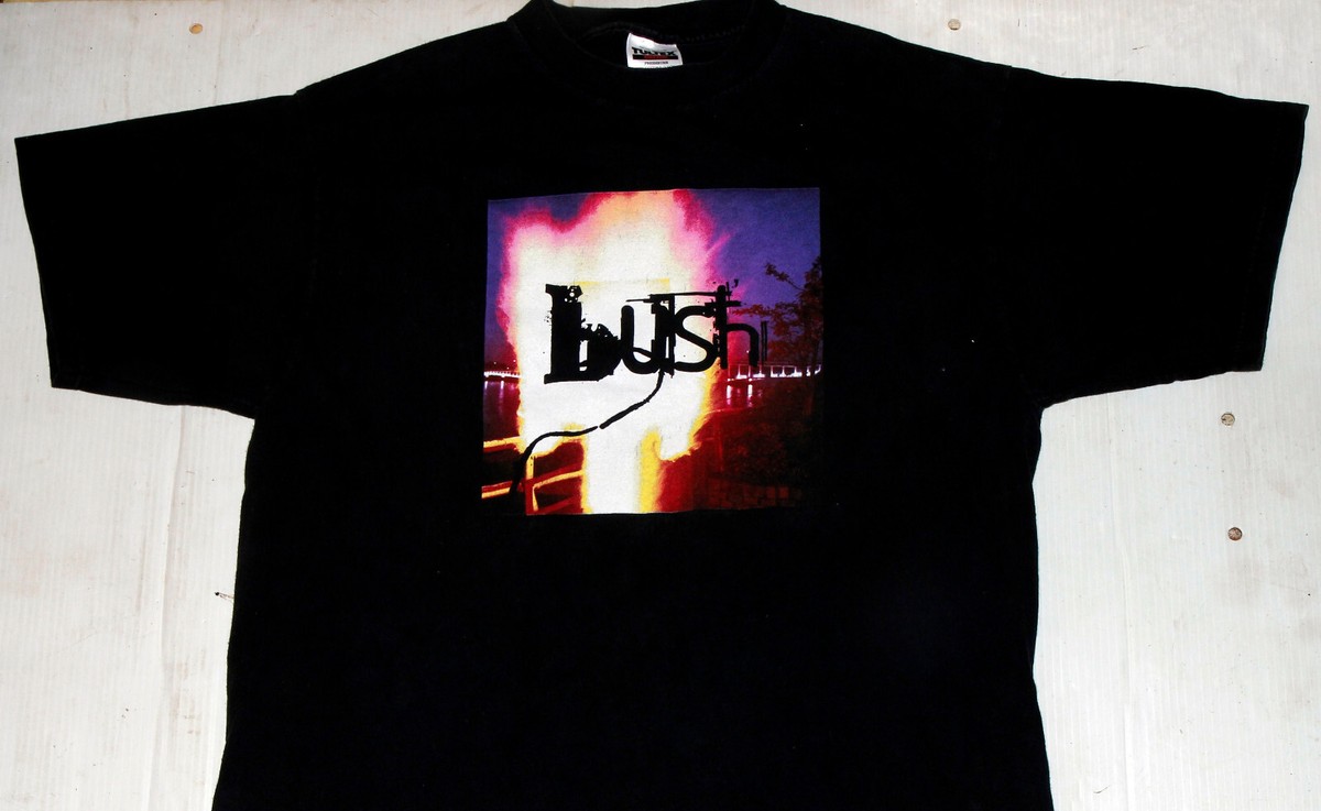 Original BUSH RAZORBLADE SUITCASE Two Sided TOUR T SHIRT EXTRA