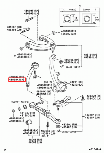 Genuine Toyota Brevis JCG11 JCG10 Crown JKS175 Front Suspension Lower LH Arm - Imagen 4 de 9