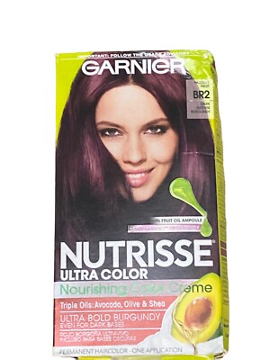 Garnier Nutrisse Ultra Permanent Hair Color #BR2 Dark Intense  Burgundy